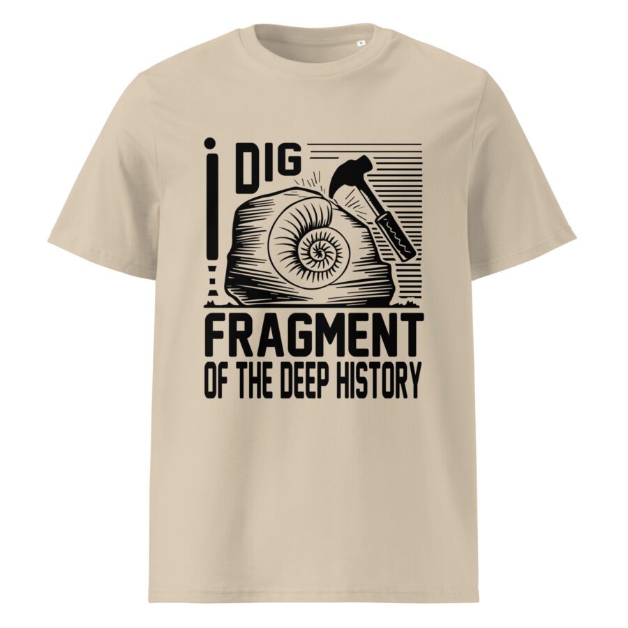 I Dig FRAGMENT of the deep history - Unisex organic cotton t-shirt - Image 3