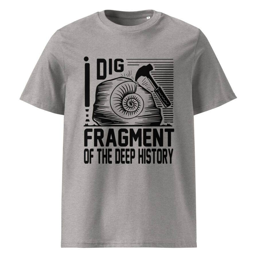 I Dig FRAGMENT of the deep history - Unisex organic cotton t-shirt - Image 2