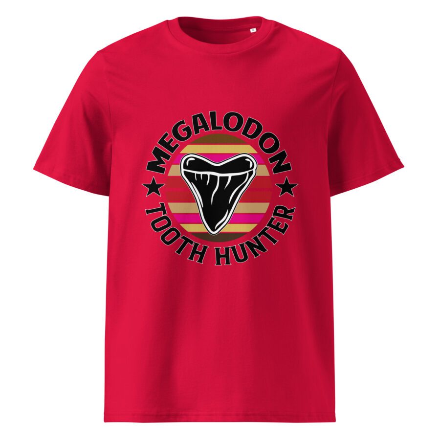 Megalodon tooth hunter - Unisex organic cotton t-shirt - Image 3