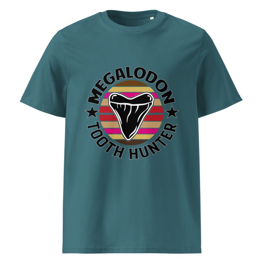 Megalodon tooth hunter - Unisex organic cotton t-shirt - Image 4