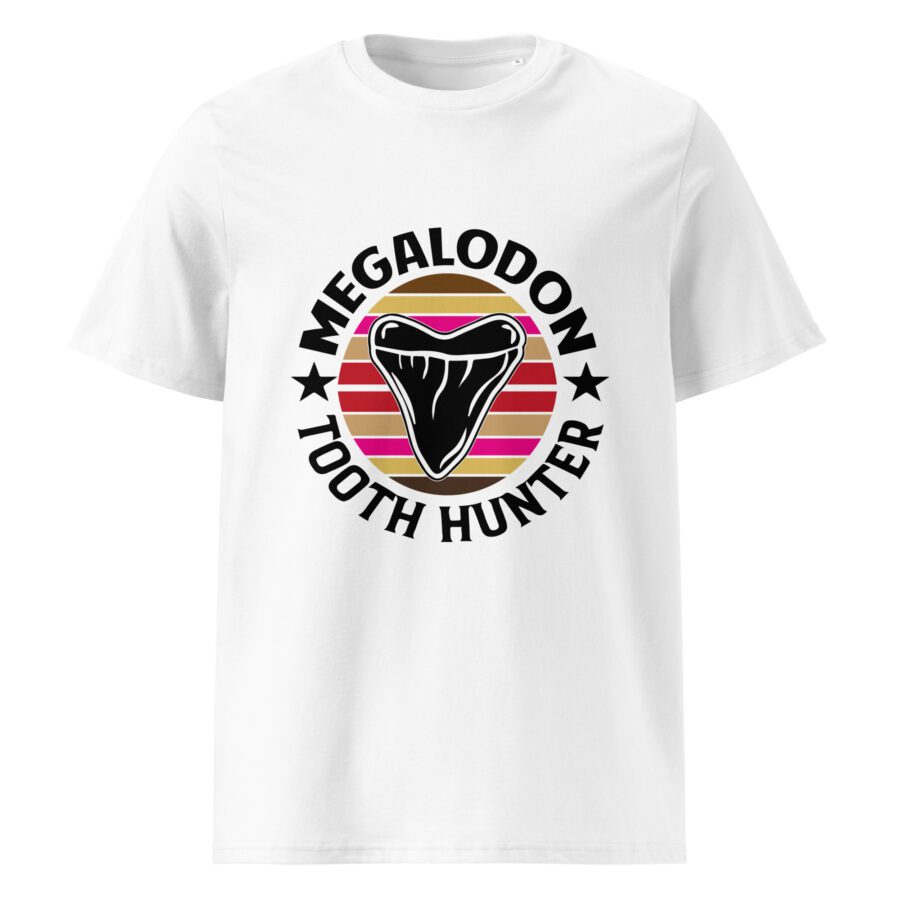 Megalodon tooth hunter - Unisex organic cotton t-shirt - Image 11