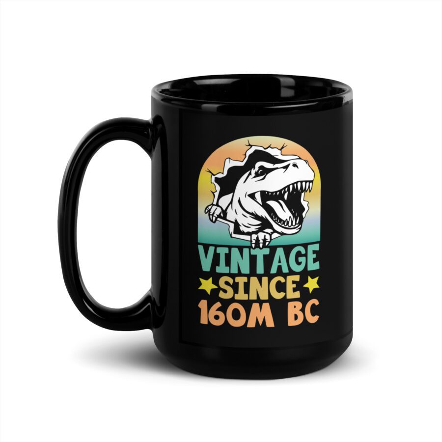 Vintage Since 160M BC Black Mug - Image 4
