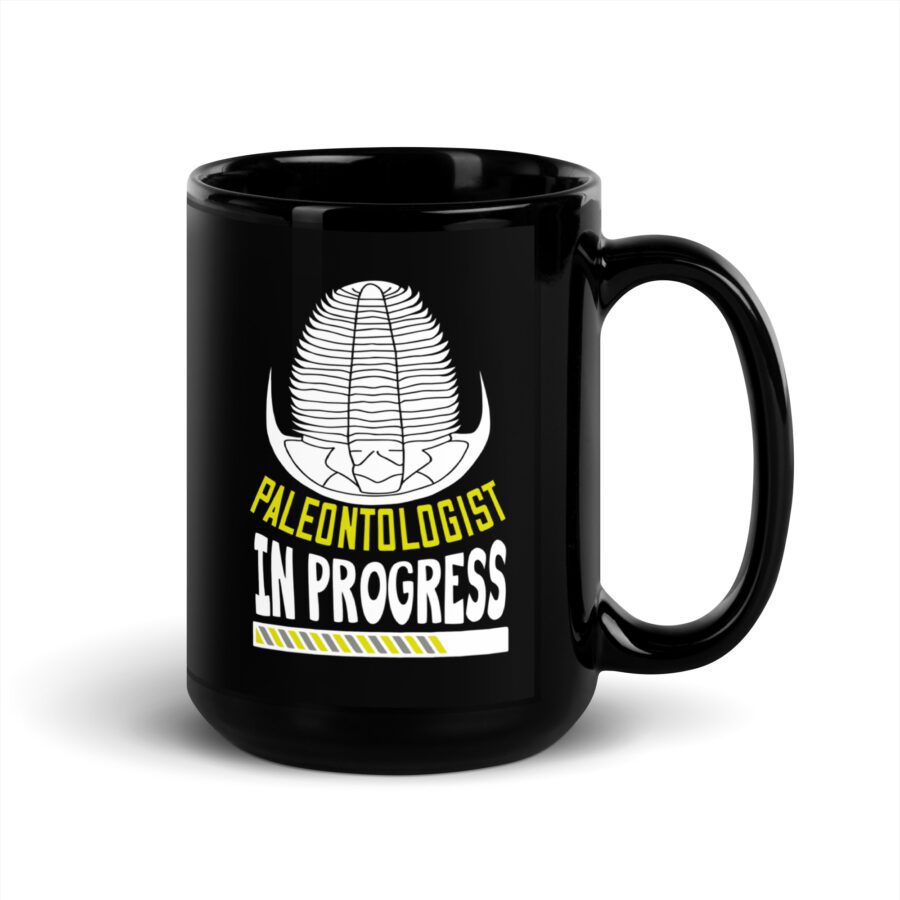 Paleontologist in Progress Black Mug - Image 2