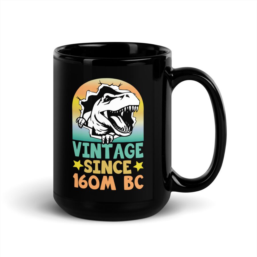 Vintage Since 160M BC Black Mug - Image 5