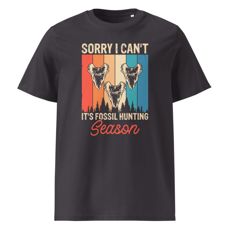 Sorry i can't it's fossil hunting season - Unisex cotton t-shirt - Image 6