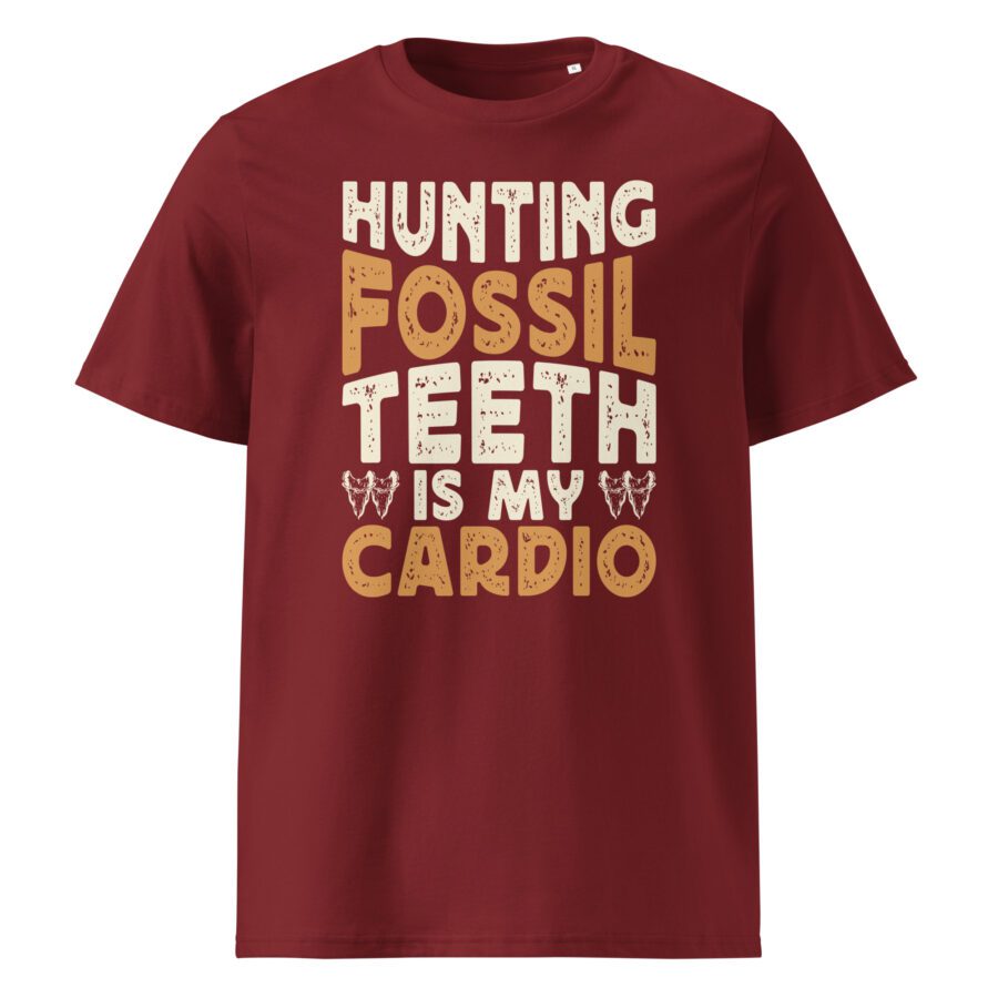 Hunting Fossil Teeth is My Cardio Unisex cotton t-shirt - Image 5