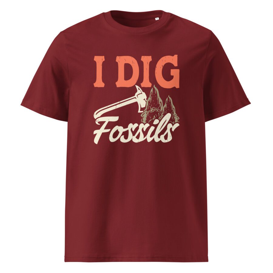 I Dig Fossils Unisex cotton t-shirt - Image 2