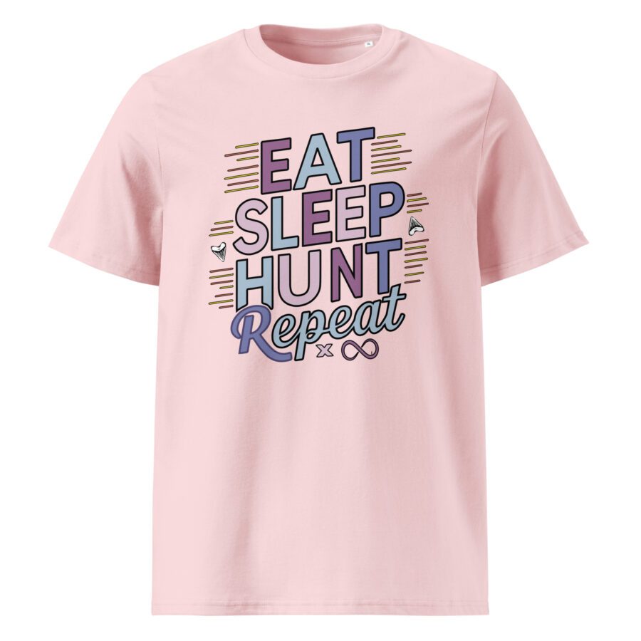 "Eat Sleep Hunt Repeat" Unisex organic cotton t-shirt - Image 11