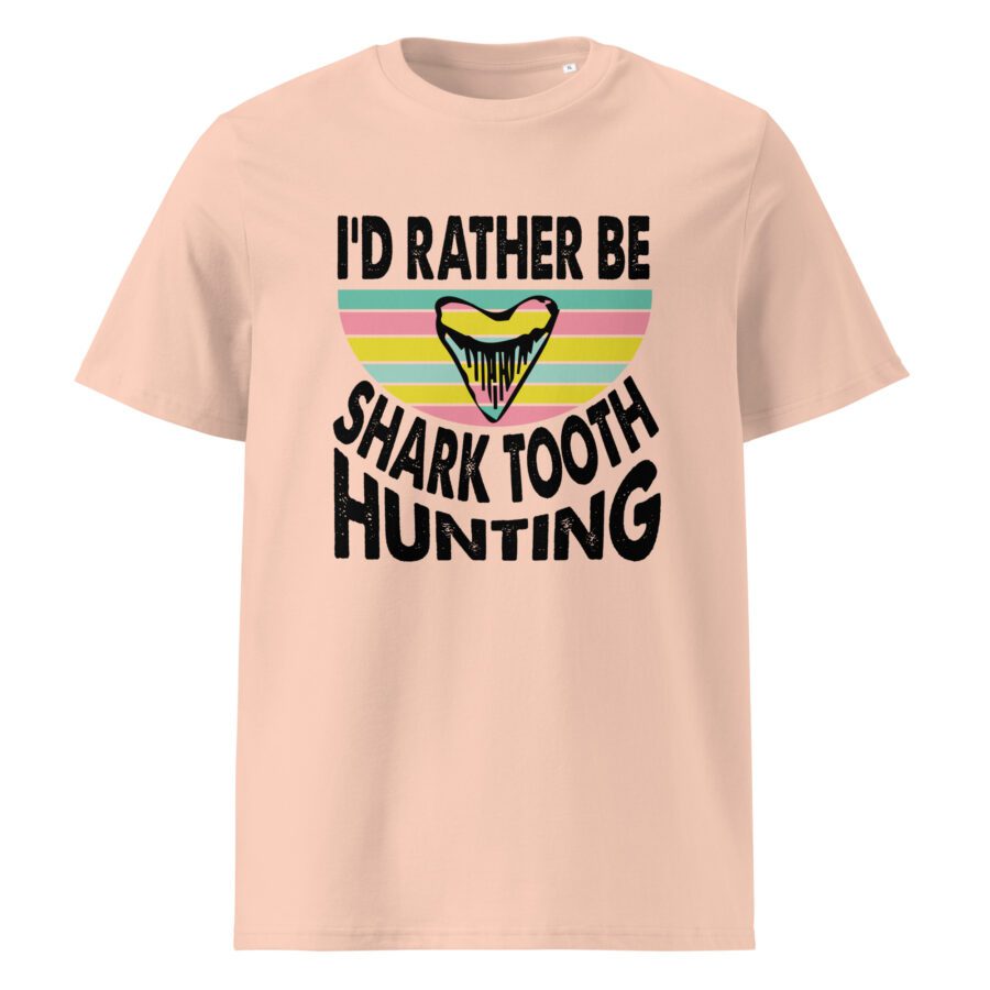 I'd rather be shark tooth hunting - Unisex organic cotton t-shirt - Image 4
