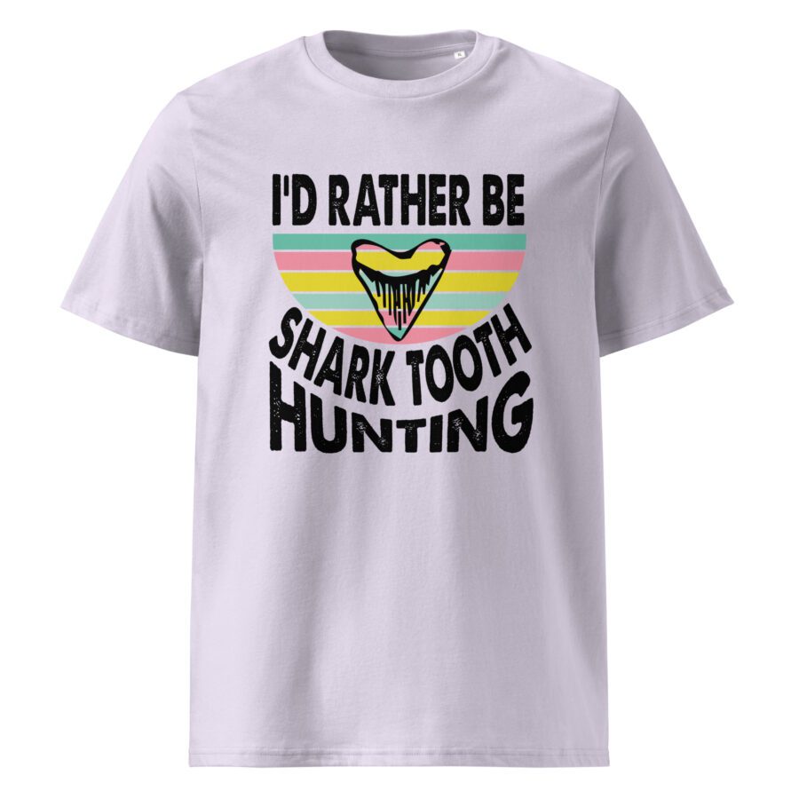 I'd rather be shark tooth hunting - Unisex organic cotton t-shirt - Image 5