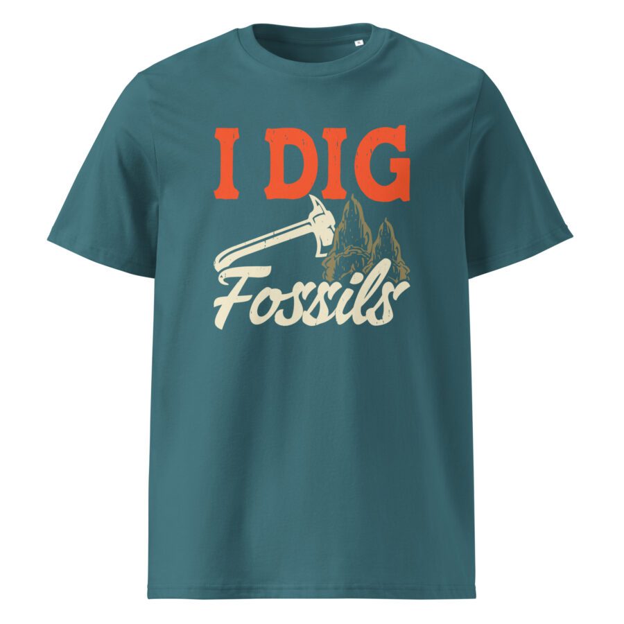 I Dig Fossils Unisex cotton t-shirt - Image 3