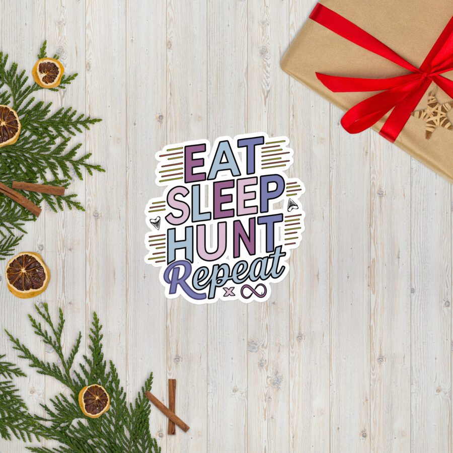 "Eat Hunt Repeat" Sticker