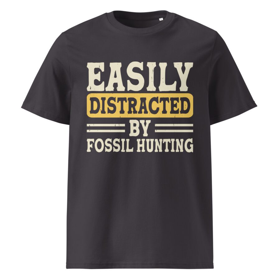 ” Easily distracted by fossil hunting” Unisex organic cotton t-shirt - Image 5