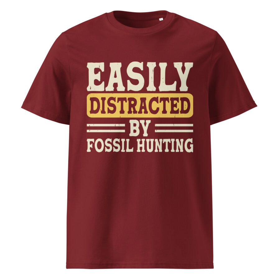 ” Easily distracted by fossil hunting” Unisex organic cotton t-shirt - Image 4