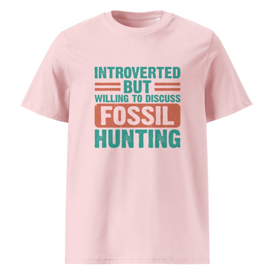 ''Introverted but willing to discuss fossil hunting'' Unisex cotton t-shirt - Image 8