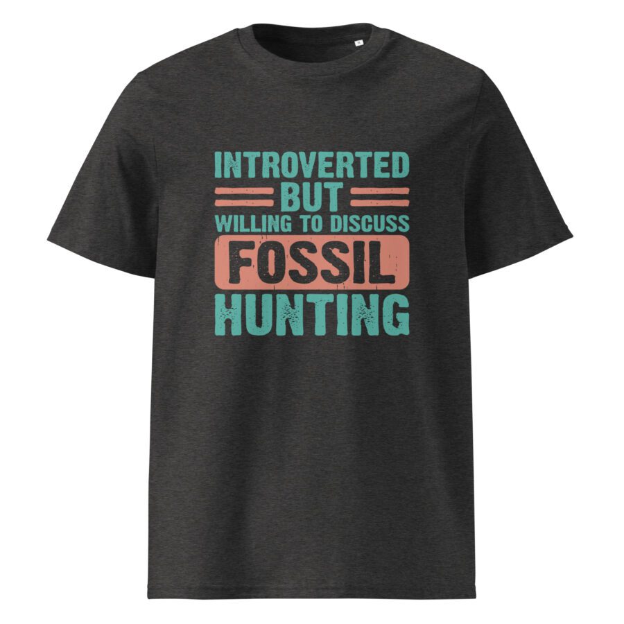 ''Introverted but willing to discuss fossil hunting'' Unisex cotton t-shirt - Image 3