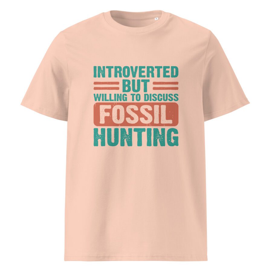 ''Introverted but willing to discuss fossil hunting'' Unisex cotton t-shirt - Image 7