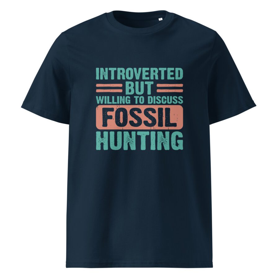 ''Introverted but willing to discuss fossil hunting'' Unisex cotton t-shirt - Image 2