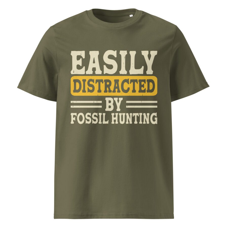 ” Easily distracted by fossil hunting” Unisex organic cotton t-shirt - Image 8