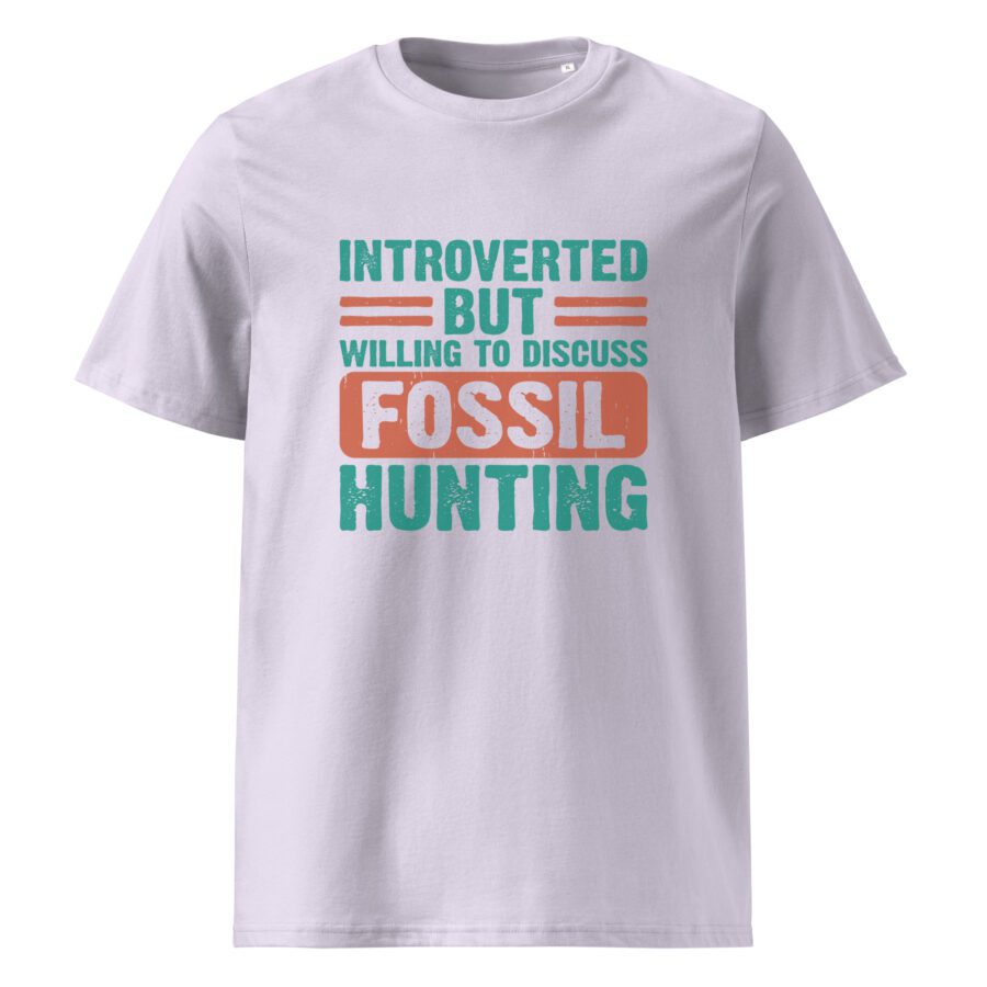 ''Introverted but willing to discuss fossil hunting'' Unisex cotton t-shirt - Image 9