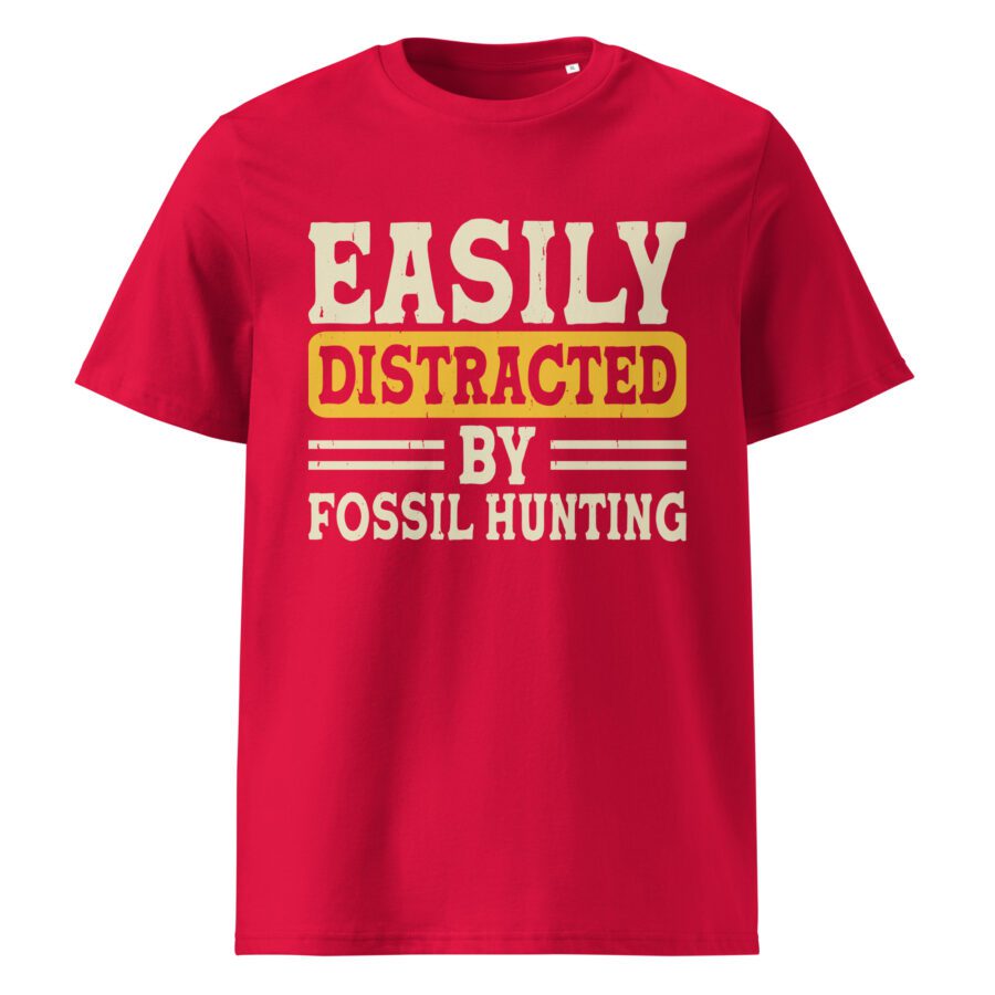 ” Easily distracted by fossil hunting” Unisex organic cotton t-shirt - Image 6
