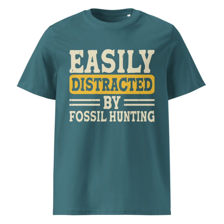 ” Easily distracted by fossil hunting” Unisex organic cotton t-shirt - Image 7