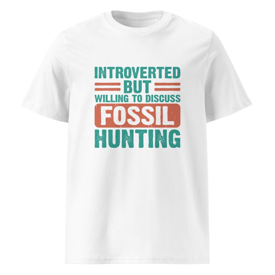 ''Introverted but willing to discuss fossil hunting'' Unisex cotton t-shirt - Image 10